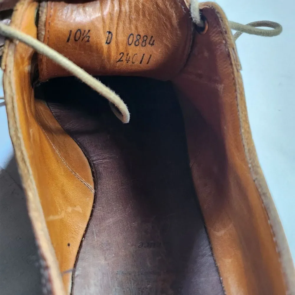 Allen Edmonds Brown Leather Mens‎ Dress Shoes With Lace-Up Closure & Rubber Sole